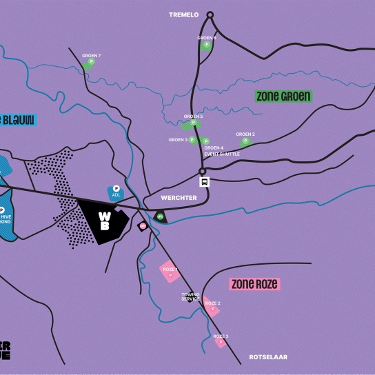 Carte des environs