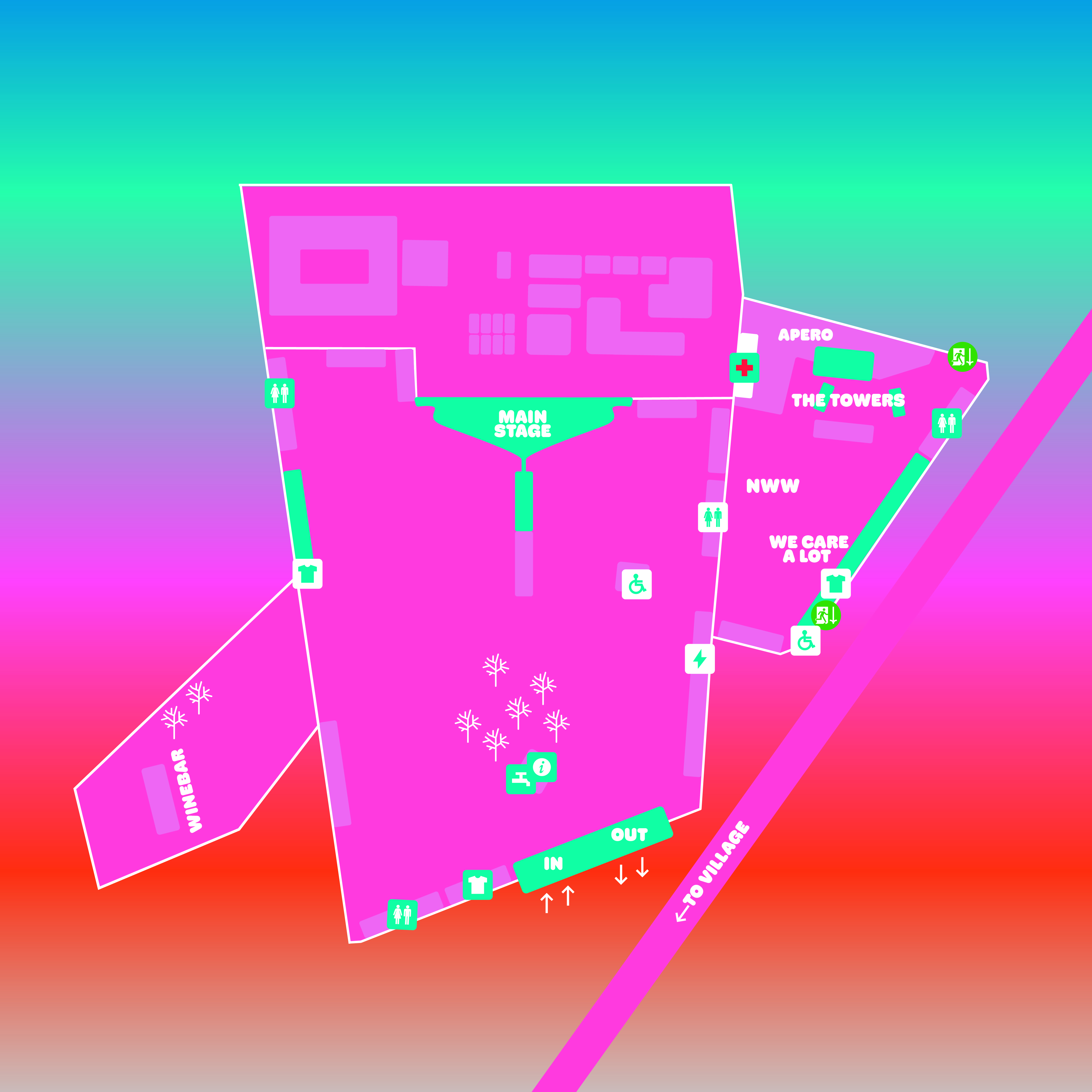 Map of the Festivalpark